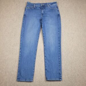 NYDJ 10/44 Jeans Womens Ankle Medium Wash Blue Denim Made In USA Measured 30x27